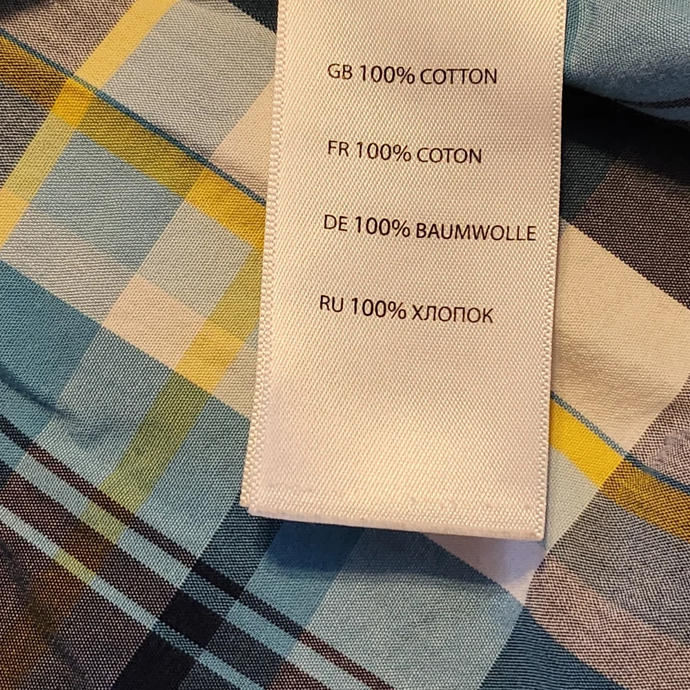 🤩Oak Hill Men's Blue Plaid Short Sleeve Button Shirt Size 3XL F34 - Picture 6 of 6